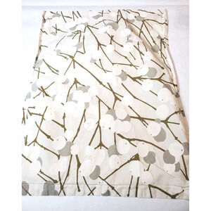 Marimekko Pillowcases 100% Organic Cotton White Lumimarja Branching Snowberry